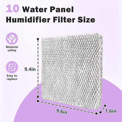 10 Humidifier Filter Water Panel Compatible with Clean Comfort HE12, HE12A, HE12M, HE12MM, 2 Pack Whole House Humidifier Replacement Water Panel - Image 2