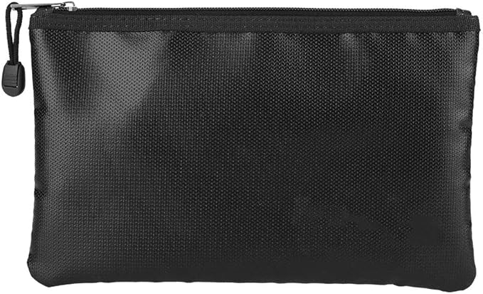 plplaaoo Fire Document Bag Briefcase High Temperature Liquid Silicone Material for Passport Money Laptop Keeping Home Use Black 27x16cm 29x20cm (29 * 20CM) - Image 5