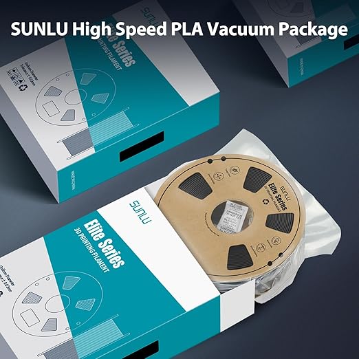 HP PLA Plus Filament 1.75mm, 1kg(2.2lbs) SUNLU 3D Printer Filament, Black - Image 6