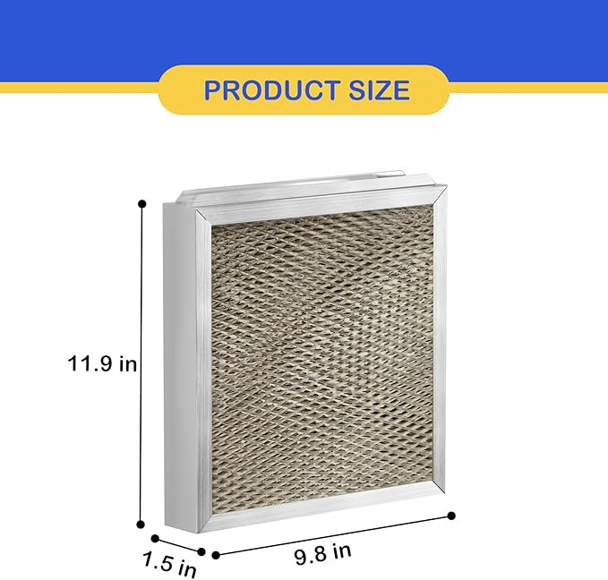 990-13 Humidifier Vapor Pad Water Filter Compatible with GeneralAire 990-13 G13 Humidifier Replacement Evaporator Pad Media Filter for Models 709 990 1040 1042 1137 SL16, GFI #7002, 2 Pack - Image 6