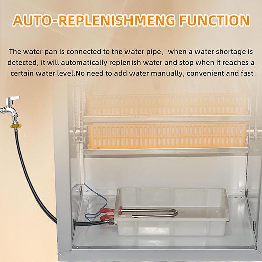 XKV 440 Egg Incubator with Automatic Egg Turning,Temperature Control and Humidity Control,Hatching Eggs,Chicken,Ducks,Poultry,Industrial Brooding Machine Chicken Incubator for Farm,Lab,Home,Indoor - Image 7