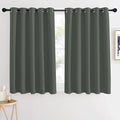 NICETOWN Blackout Kids Room Curtain 54 inch Length, Thermal Insulated Grommet Window Treatment Sound Reducing Room Darkening for Bedroom, Dark Mallard, 1 Panel, W66 x L54 by NICETOWN