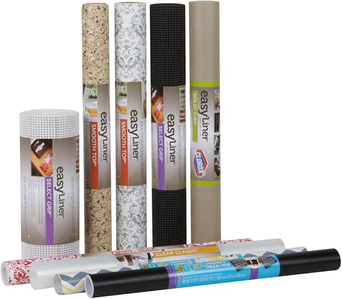 Duck Non-Adhesive Shelf Liner Select Grip EasyLiner, 12-inch x 20 Feet, White - Image 10