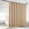 NICETOWN Privacy Room Divider Curtain Screen Partitions, Basement Hospital Medical Clinic Spa Lab Cubicle Divider Privacy Screen Patio Door Curtain (Biscotti Beige, 1 Panel, 120" Wide x 95" Long) by NICETOWN