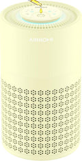 AIRROMI Air Purifier for Bedroom with HEPA Fet Filters, Pet Air Purifiers for Home Cat Pee Smell, Covers Up to 990Ft², Quiet 360° intake Air Cleaner for Allergies Dust Smoke Odor A2001 Yellow by AIRROMI