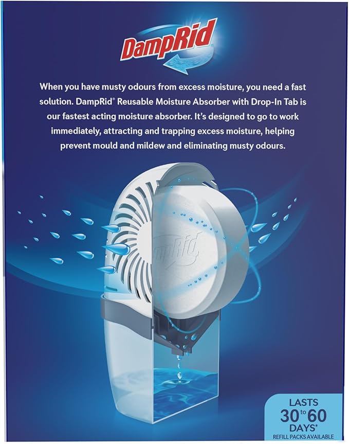 DampRid Fresh Scent Drop-In Tab Moisture Absorber Starter Kit - Image 4