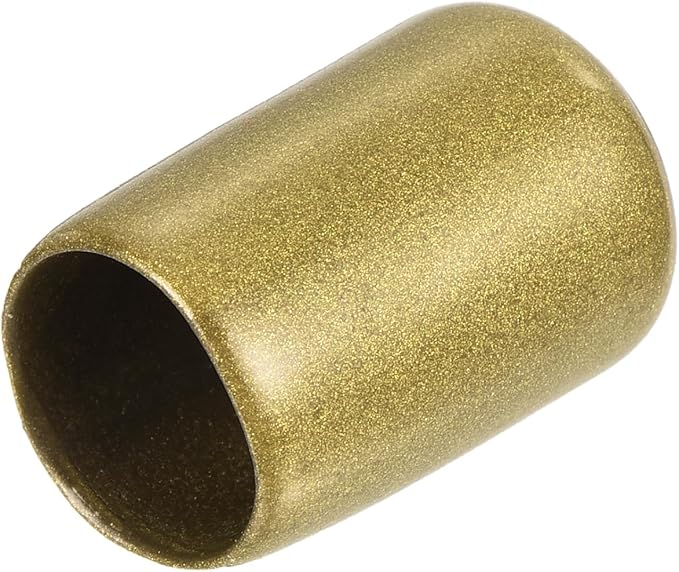 uxcell 20pcs Rubber End Caps 12.5mm(1/2 inch) ID Vinyl Round Tube Bolt Cap Cover Thread Protectors Gold by uxcell