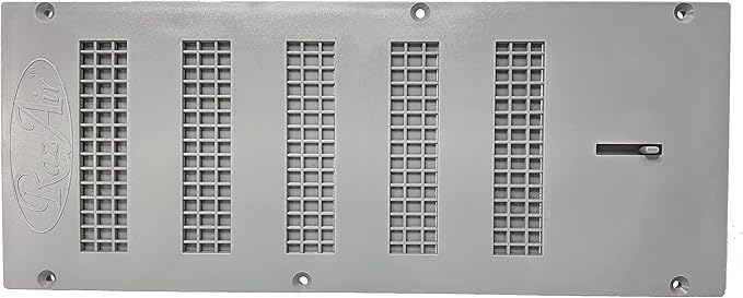 RazAir™ Foundation Vent with Damper and Screen - 16"x 6.5" Weatherproof and Paintable ABS – Easy to Install Moisture Mold Reducing for Crawl Space, Outdoor, Garage, and Home Improvement - Image 2