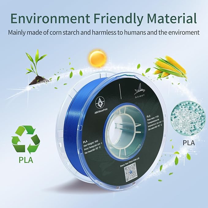 PLA 3D Printer Filament, Triple Color Silk PLA Filament, Dimensional Accuracy +/- 0.02 mm, 1 kg Spool(2.2lbs), 1.75 mm, Red Green Blue - Image 5