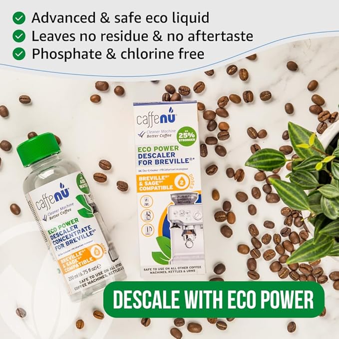 Breville Compatible Descaling Solution. Bottle of Descaler Solution. Descaling Kit Removes Limescale For Hotter Coffee. 2 Uses Descaler For Breville Coffee Machines. - Image 4