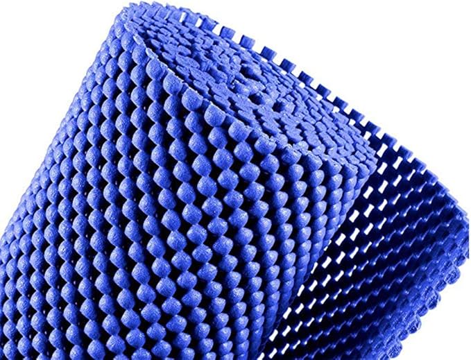 Shelf Liner Drawer Liner Non-Slip Mat Shelves Liners 12" X6.5’ Grid Pattern PVC Non-Adhesive Grip Liner Anti-Slip Mat for Kitchen Cabinets Wire Shelving Pantry Dresser Refrigerator (Blue) - Image 5