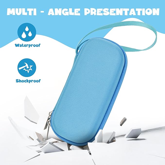 Case Compatible with 3Doodler Start+ Essentials for 3D Pen Set for Kids, Carrying Holder Fit for Printing Pens,Storage Organizer for Printing Filament Refill,Micro-USB Charger (3D-01-Blue) - Image 4