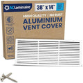 38x14 Inch (Duct Opening) Air Return Vent Cover Decorative – Premium Aluminum AC Vent Cover for Ceiling & Wall, Rustproof Grille, Ideal for Home HVAC Grille, Durable & Easy to Install by ACLAMINAIRE by LAMINAIRE