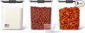 Rubbermaid Brilliance BPA-Free Food Storage Containers with Lids Airtight Kitchen and Pantry Organization Set Includes 3 Containers and Scoops Clear 16 cups by Rubbermaid