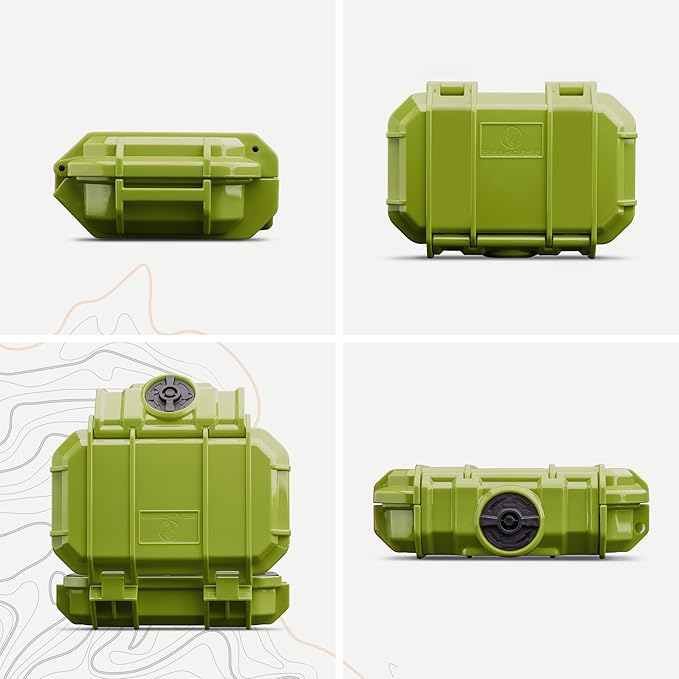 52 Dry Box Protective Case with Pick & Pluck Foam - Travel Safe/Mil Spec/Waterproof/USA Made - for Pistols, Cameras, Phones, Camping, Fishing, Hiking, Traveling, Water Sports, Knives (Green) - Image 2