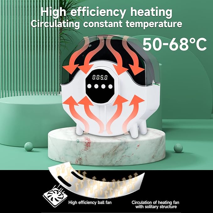 Kingroon Filament Dryer Box Upgraded 360° Heating with Fan 1KG 3D Printer Filament Dryer Filament Dry Box for 1.75mm/2.85mm/3.00mm PLA, ABS, PETG, TPU,ePA-CF, ePA-GF, and PC - Image 3