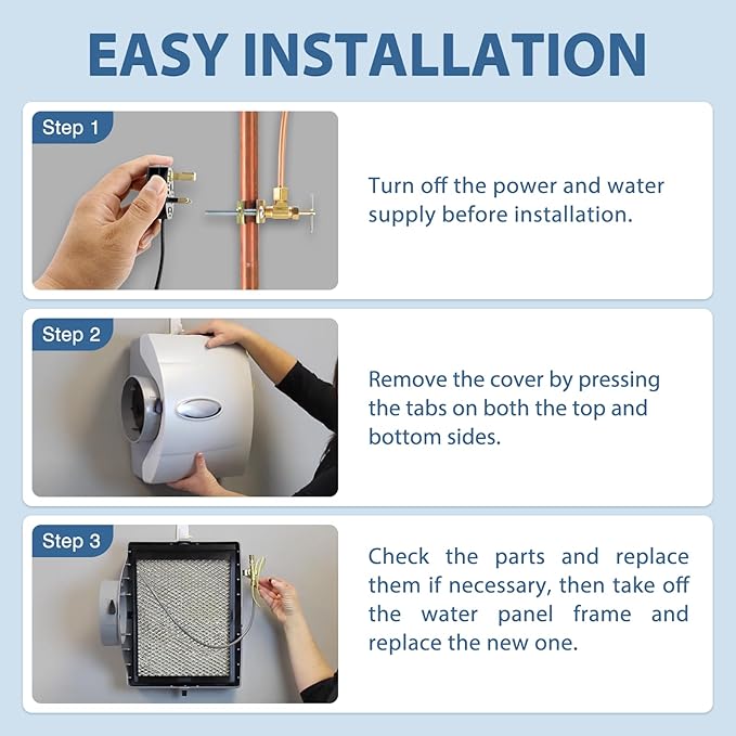 4839 Humidifier Replacement Filter Model No. 35 with Water Panel Kit for 600, 600A, 600M Whole-House Humidifier Models - Image 5