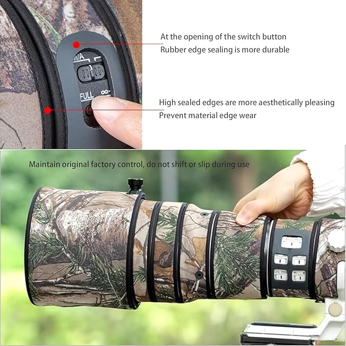 Lens Cover for Fujinon XF 150-600mm OIS WR Camouflage Camera Lens Protection Sleeve (Color #Digital Camouflage - Waterproof) Rain Cover - Image 3