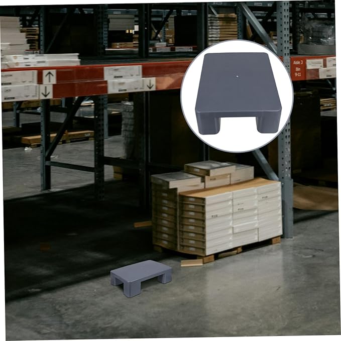 DOITOOL Plastic Pallets for Floor Storage Lightweight Moisture Barrier Pallet Pad Heavy-Duty Support for Supermarkets Warehouses and Basements Grey - Image 8