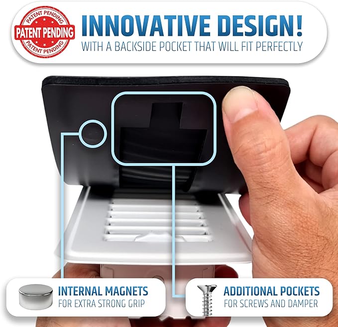 Powerful Magnetic Vent Covers (3-Pack) That Will Never Fall Off (Upgraded Design) - for Sealing Floor/Wall/Ceiling Registers of Width 3.25" to 4", Length 15.25" to 16" | Vent Not Included | White - Image 5
