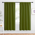 NICETOWN Blackout Curtains for Living Curtains, Olive, 2 Panels, 42 by 72, Room Darkening Window Curtain Panels, Easy-Care Solid Thermal Insulated Draperies/Drapes for Daughter Room by NICETOWN