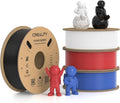 Creality Hyper PLA Filament 1.75mm, 30-600mm/s High Speed 3D Printer Filament, Dimensional Accuracy +/-0.02mm, Fit Most FDM 3D Printers, 4 Pack 1kg Spool(2.2lbs), Black & White & Blue & Red by Creality