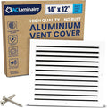 14x12 Inch (Duct Opening) Air Return Vent Cover Decorative – Premium Aluminum AC Vent Cover for Ceiling & Wall, Rustproof Grille, Ideal for Home HVAC Grille, Durable & Easy to Install by ACLAMINAIRE by LAMINAIRE