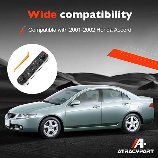 Climate Control Module A/C Heater Air Conditioning Panel Compatible with 2001-2002 Honda Accord Replace# 79600-S84-A21ZA - Image 7