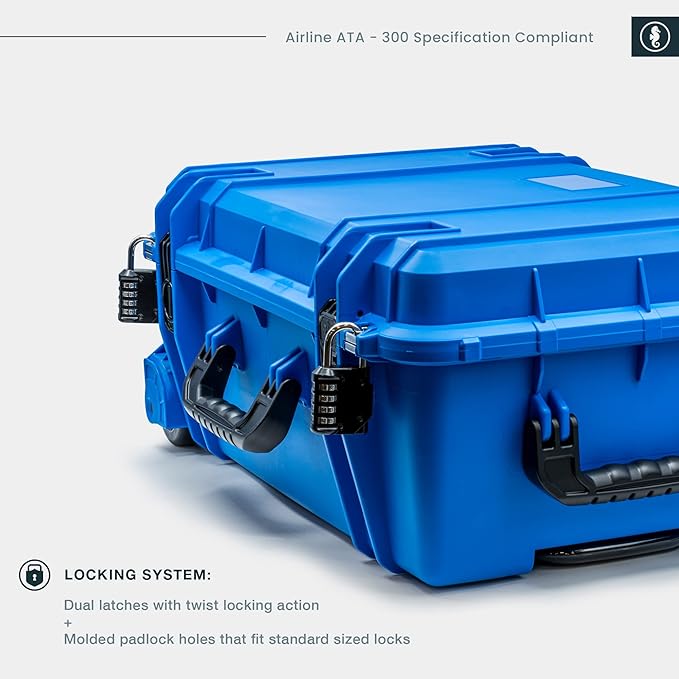 Seahorse 920 Heavy Duty Protective Dry Box Case - TSA Approved/Mil Spec / IP67 Waterproof/USA Made - Image 6