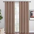 NICETOWN Blackout Draperies Curtains Panels - Window Treatment Thermal Insulated Solid Grommet Blackout Curtains/Panels/Drapes for Bedroom (Set of 2 Panels, 55 by 86 Inch, Cappuccino) by NICETOWN