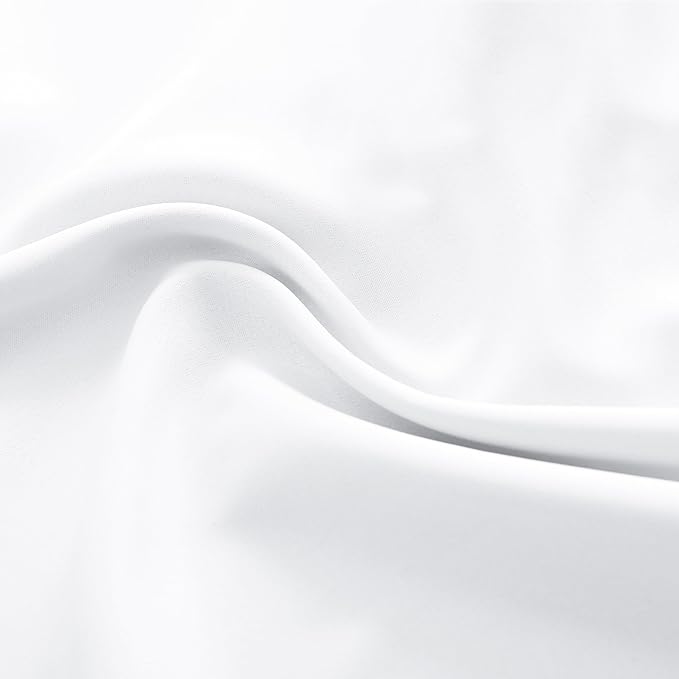Room Divider Curtains for Bedroom Sliding Glass Patio Door - 50% Light Blocking Hallway Window Covering Curtain Draperies for Large Window,Pure White,5FT x 8FT,60" Wide by 96" Long - Image 6