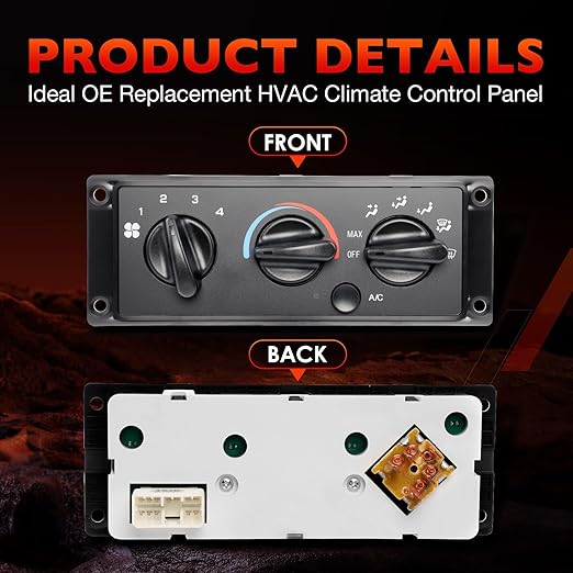 3518702C93 A/C Hearter Climate Control Module Panel Compatible with 2000-2021 International 9100 9200 9400 9900 5500I 5600I HX515 HX615 Replace 3518702C92 703460AT 5011931R91 - Image 7