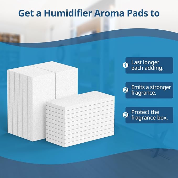 Aroma Pads 30 Packs, Humidifier Replacement Filters Compatible with LEVOIT LV600S, Classic300S, LV600HH, OasisMist450S Humidifiers, Make The Fragrance Stronger and Longer Duration,White - Image 4