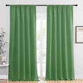 NICETOWN Blackout Curtains for Living Curtains, Froest Green, 2 Panels, 52 by 95, Room Darkening Window Curtain Panels, Easy-Care Solid Thermal Insulated Draperies/Drapes for Daughter Room by NICETOWN