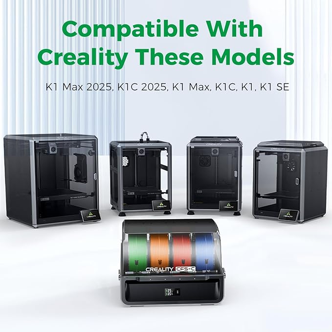 Official CREALITY CFS-C, Multi-Color Smart Filament System for K1 Series 2025/K1 Max 2025/K1C 2025/K1 Max/K1C/K1/K1 SE, 3D Printing, RFID Auto-Loading,External Cutter,Filament Runout &Tangle Detection - Image 8