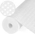 Shelf Liners, Non-Adhesive Drawer Liner, Waterproof & Oil-Proof Kitchen Cabinet Cupboard Liner Plastic EVA Material BPA Free Fridge Liner Mats Paper Protector for Shelves (White/24in x 240in) by Origuuds