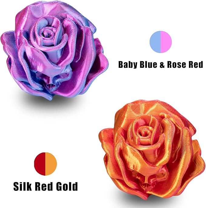 OVV3D 3D Printer Filament, PLA Filament 1.75mm Bundle, Dual Color Filament, Coextrusion 3D Filament, Silk PLA Color Change Every Inch, 3D Printing Filament +/-0.02mm, 200g X 4 Spool - Image 3