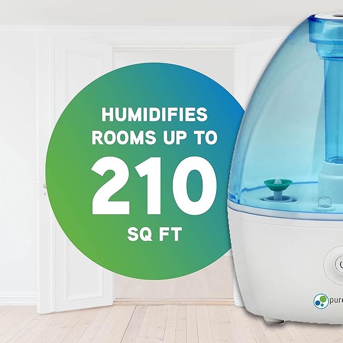 Pure Guardian H910BL Ultrasonic Cool Mist Humidifier, 14 Hrs. Run Time, 210 Sq. Ft. Coverage, Small Rooms, Quiet, Filter Free - Image 4