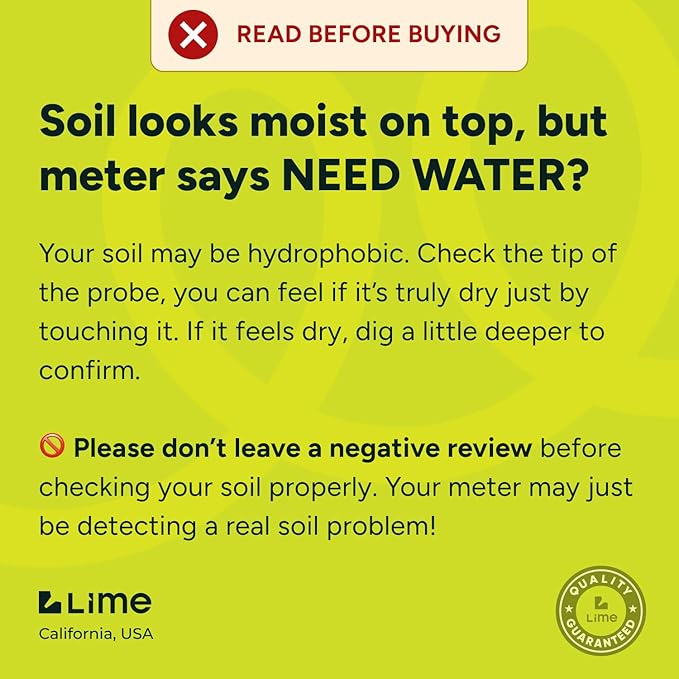 GROWIT Soil Moisture Meter for Plants - Plant Moisture Meter for House Plants - No Batteries Required - Image 3