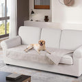 TAOCOCO 100% Waterproof Sofa Cushion Cover Reversible Couch Seat Cover for Dogs Pets Couch Cover for Chaise Sectional Sofa U Shape Sofa Furniture Protector Sofa Slipcover (Cream) by TAOCOCO