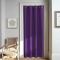 NICETOWN Door Curtain for Closet Doors 80 Inches Long 1 Panel, Blackout Doorway Curtain for Open Closet Bedroom, Room Divider Living Room for Privacy (Royal Purple, 1 Panel, 46W x 80L) by NICETOWN