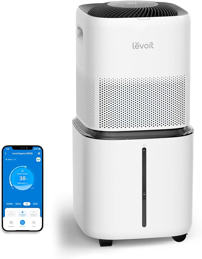 LEVOIT Superior 6000S Smart Evaporative Humidifiers for Home Whole House up to 3000ft² & Humidifiers for Bedroom Home - Image 2