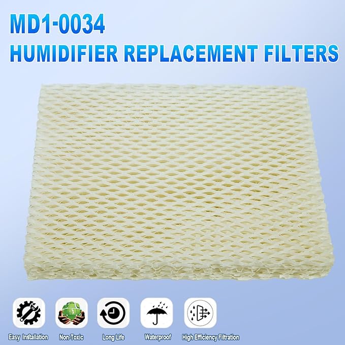 LIYYOO MD1-0034 Humidifier Filters, Replacement Humidifier Wick Compatible with Vornado EVAP2, EVAP40, EV100, EV200, EVDC300, EVDC500, EVDC505 Evaporative Humidifiers (4-Pack) - Image 6