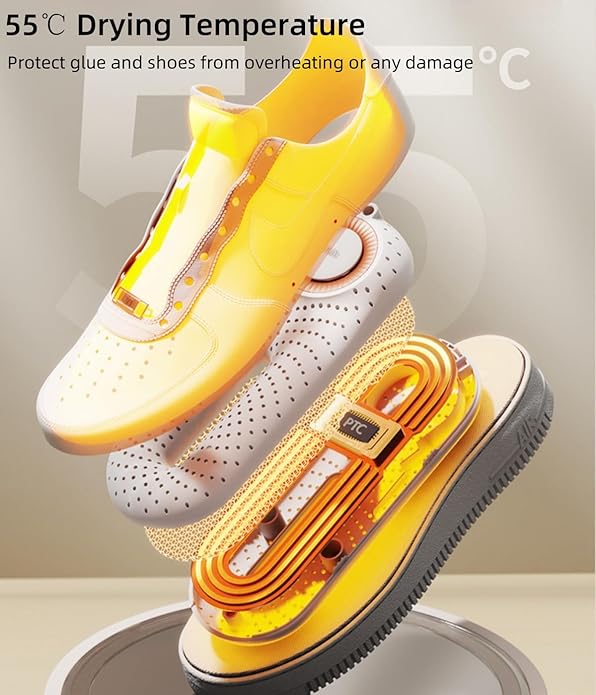 Snowpea Electric Shoe Dryer, Ski Boots Dryer, Shoe & Boot Warmer for Sweaty Sneakers Trainer Shoes with 3/6/9 Hours Timer - Image 4