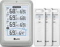 Indoor Outdoor Thermometer Wireless, 4.5 Inch Display Digital Hygrometer Thermometer Temperature Humidity Monitor with 330ft Range Sensor and Adjustable Backlight by UUNNI