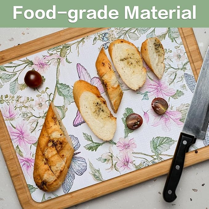 Shelf and Drawer Liner for Kitchen Cabinet Non-Adhesive Strong Grip Floral Shelf Liners Non-Slip Drawer Liner Waterproof Easy Install Cabinet Liner for Drawers Cupboard Table Shelves 12IN×10FT - Image 5