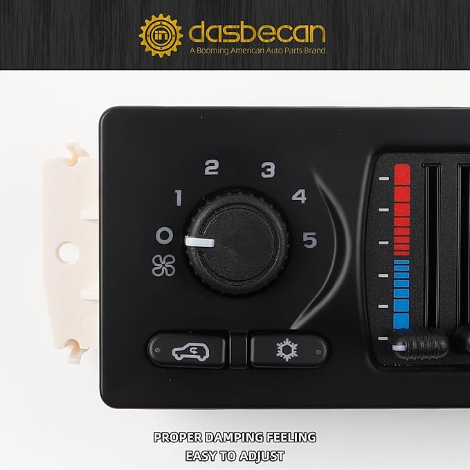 Dasbecan 599-210XD AC Control Panel Compatible with 2003-2007 Chevy Silverado Tahoe Trailblazer Avalanche/GMC Sierra Yukon/Buick Envoy/Cadillac Escalade Climate Control Module - Image 6