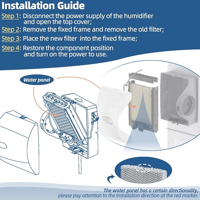 35 Humidifier Filter Pad Water Panel Replacement Compatible with Aprilaire Whole House Humidifier Models 350 360 560 568 600 600A 700 700A 700M 760 760A 768 (Pack of 2) - Image 6