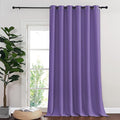 NICETOWN Sliding Door Curtain 108 Inches Long - Blackout Thermal Insulated Grommet Room Divider Privacy Drape for Patio Glass Door, 1 Panel, Lilac Purple, 100 Inch Extra Wide by NICETOWN