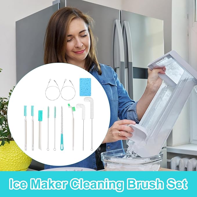 12pcs Ice Maker Cleaning Brush Set, Multifunctional Ice Machine Cleaning Tools Water Cooler Cleaner Kit Home Kitchen Utility Tools - Image 6